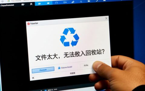 文件太大无法放入回收站，如何才能不经过回收站直接删除文件？