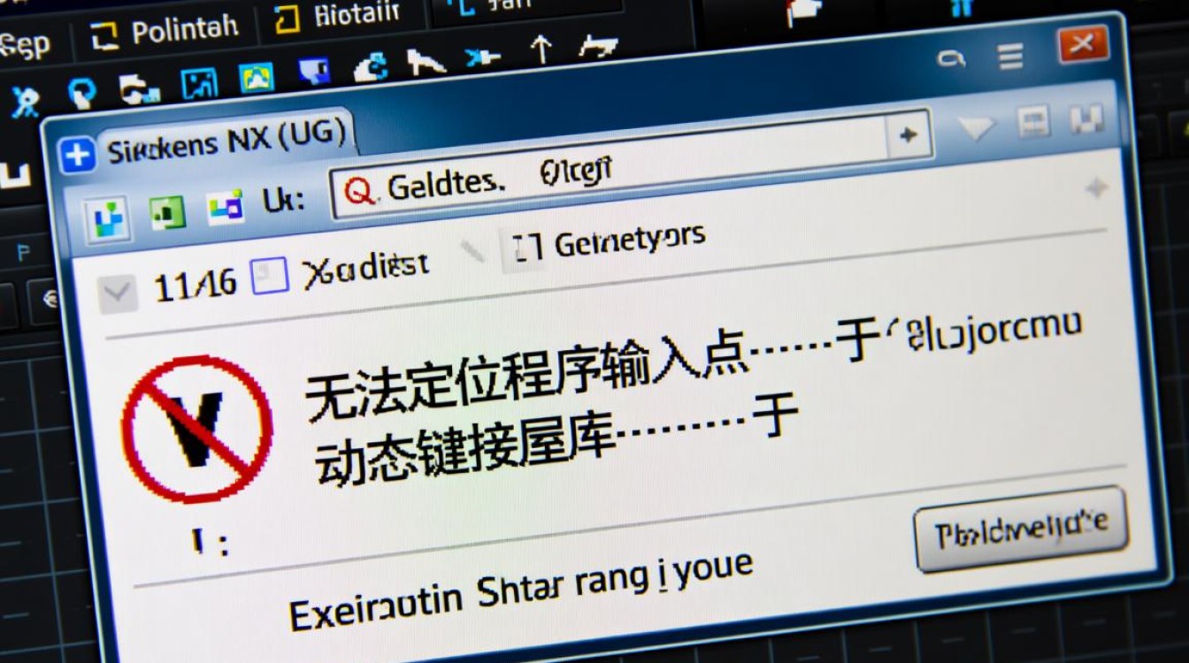 UG提示无法定位程序输入点，如何快速修复？