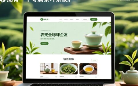 新手如何快速搭建一个能卖货的茶叶网站？