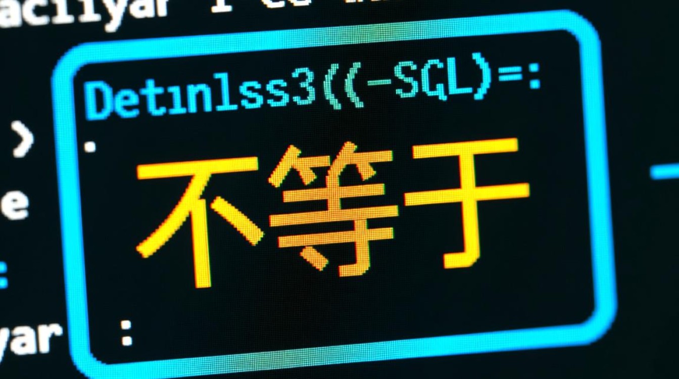 数据库不等于用!=还是？哪个是SQL标准写法？
