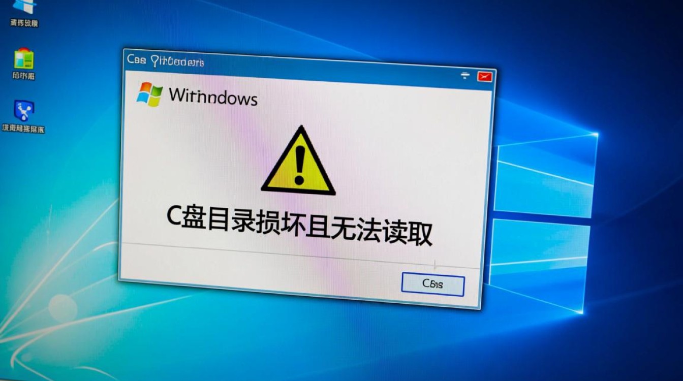 C盘目录损坏且无法读取，应该如何进行修复？