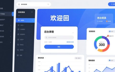 网站后台欢迎界面设计，应包含哪些关键元素提升效率？