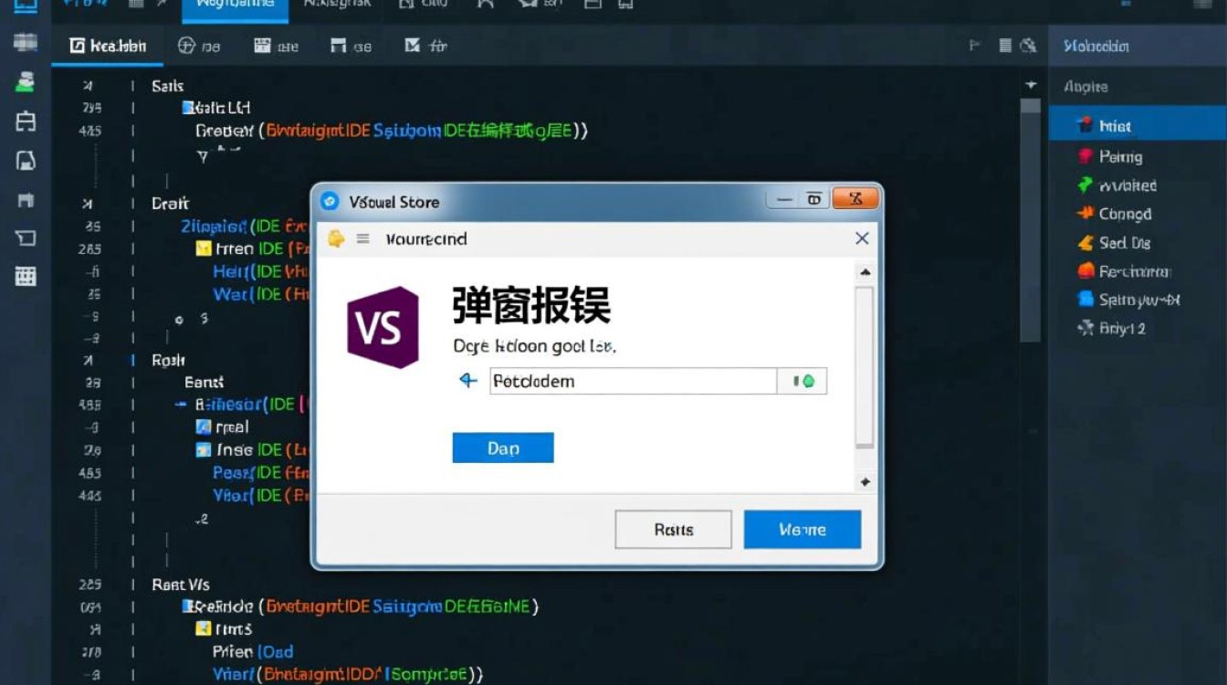 VS开发中如何用代码实现一个弹窗报错功能？