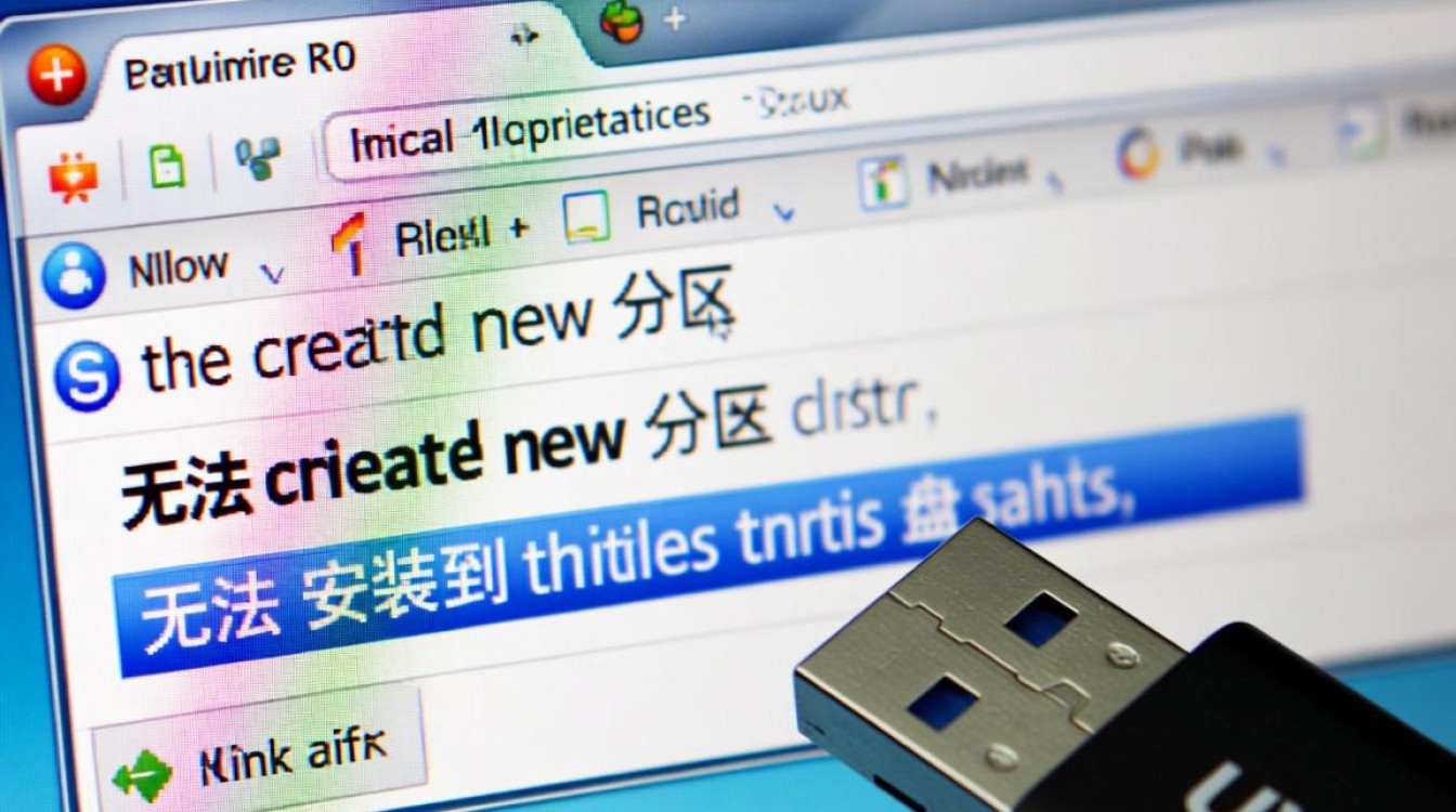 U盘装系统无法创建分区，是什么原因又该怎么办？