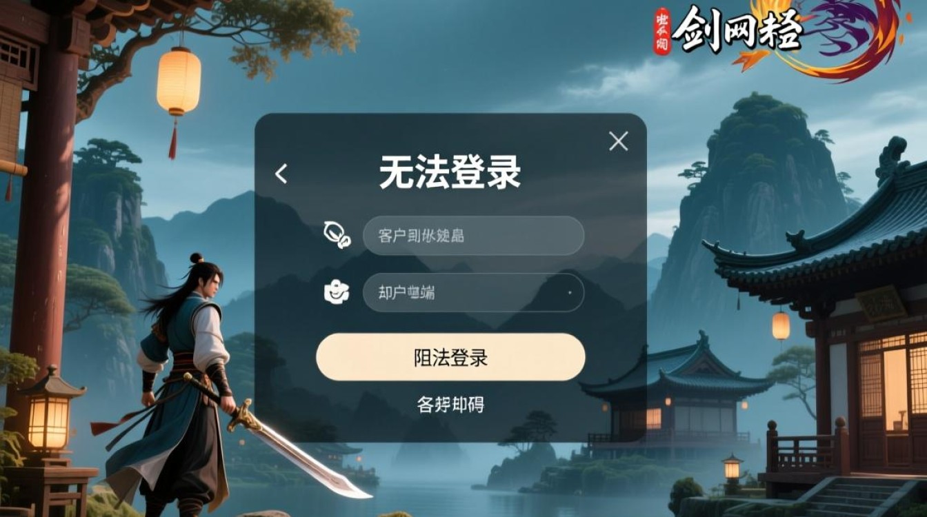 剑三无法登陆进游戏是什么原因，要怎么解决？