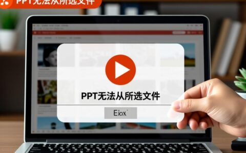 PPT提示无法从所选文件插入对象，该怎么解决？