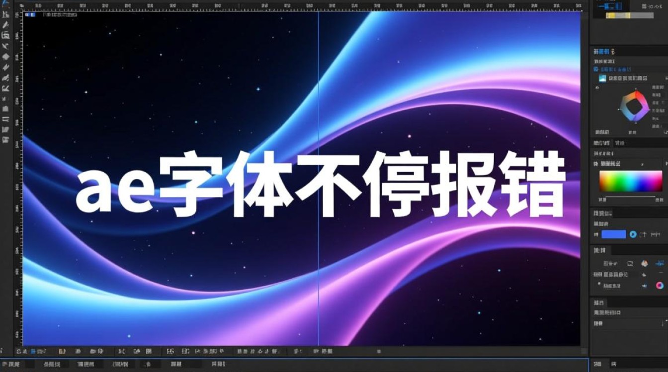 ae字体不停报错闪烁，究竟是什么原因造成的，要如何彻底修复？