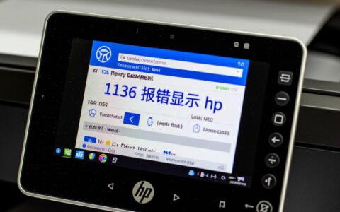 惠普打印机报错1136屏幕只显示hp是什么故障怎么修复？