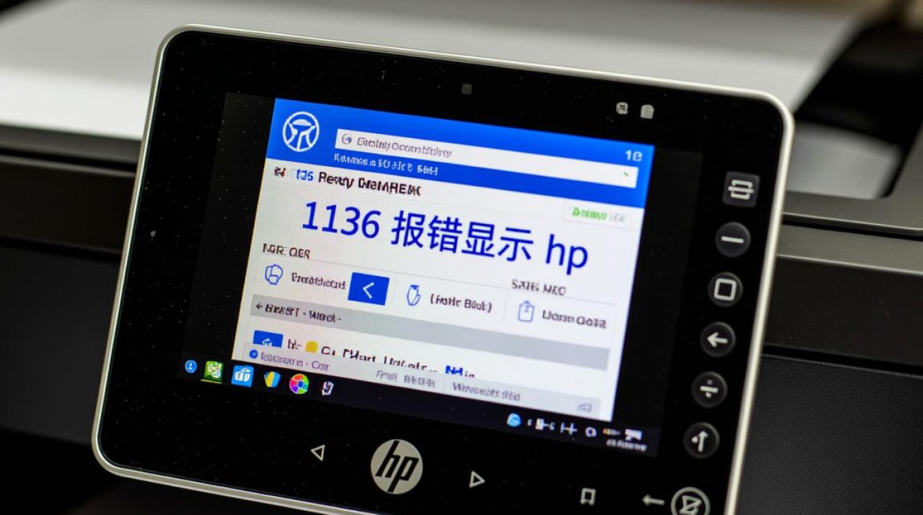 惠普打印机报错1136屏幕只显示hp是什么故障怎么修复？