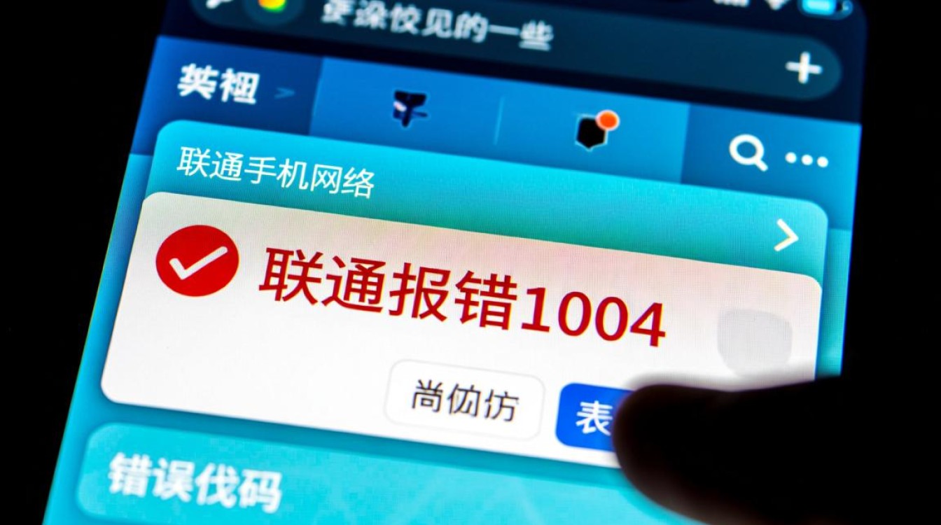 手机联通报错1004是什么原因，该如何解决？