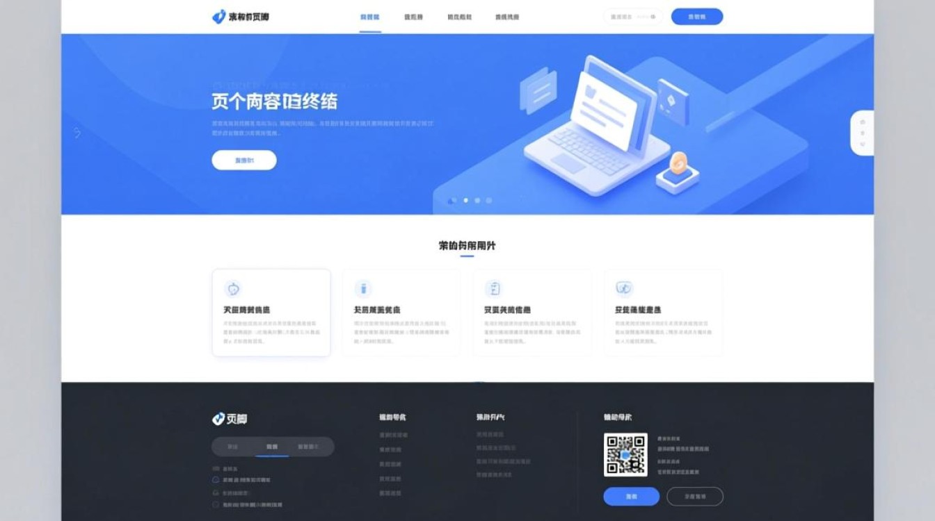 如何用HTML和CSS代码实现一个专业且美观的响应式网站底部？