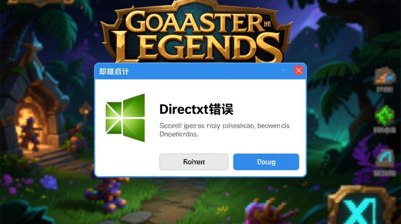 英雄联盟DirectX错误无法启动，该怎么解决？