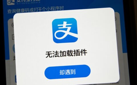 支付宝无法加载插件