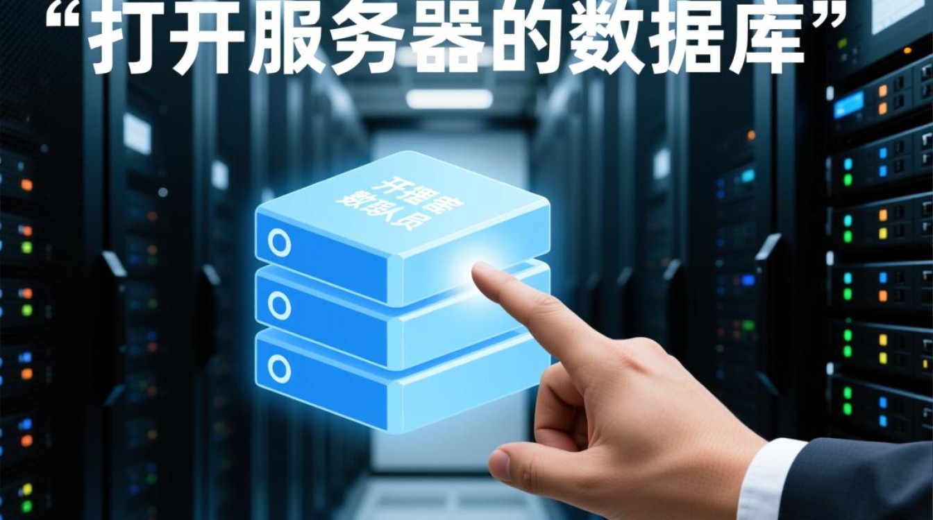 新手如何远程连接并打开服务器上的数据库？