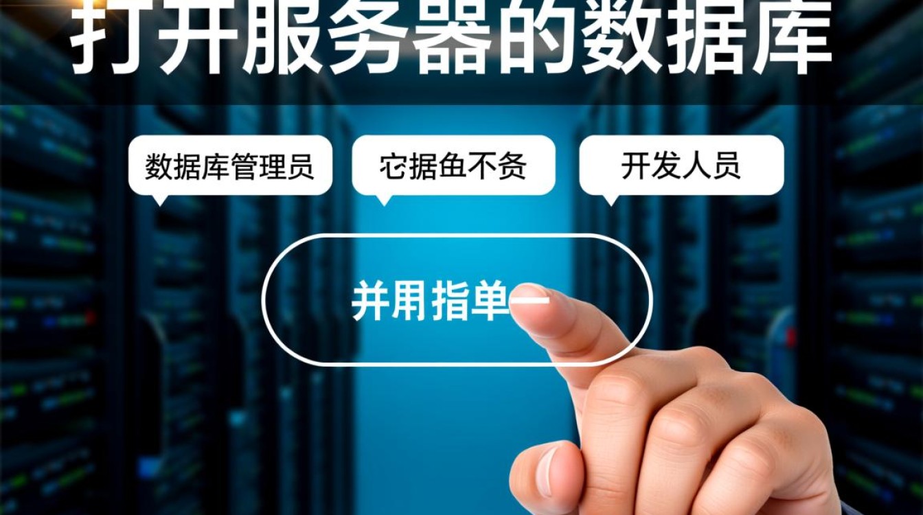 新手如何远程连接并打开服务器上的数据库？