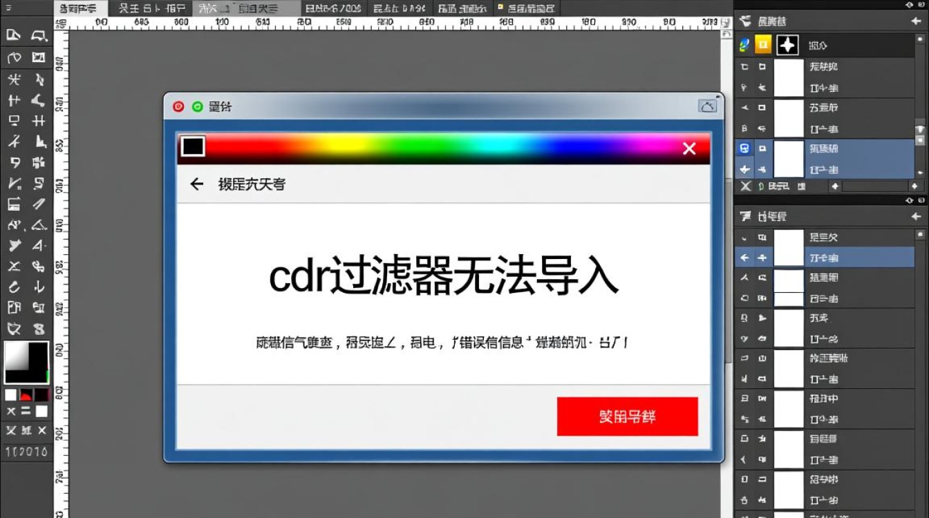 CorelDRAW导入文件提示cdr过滤器错误，要如何解决？
