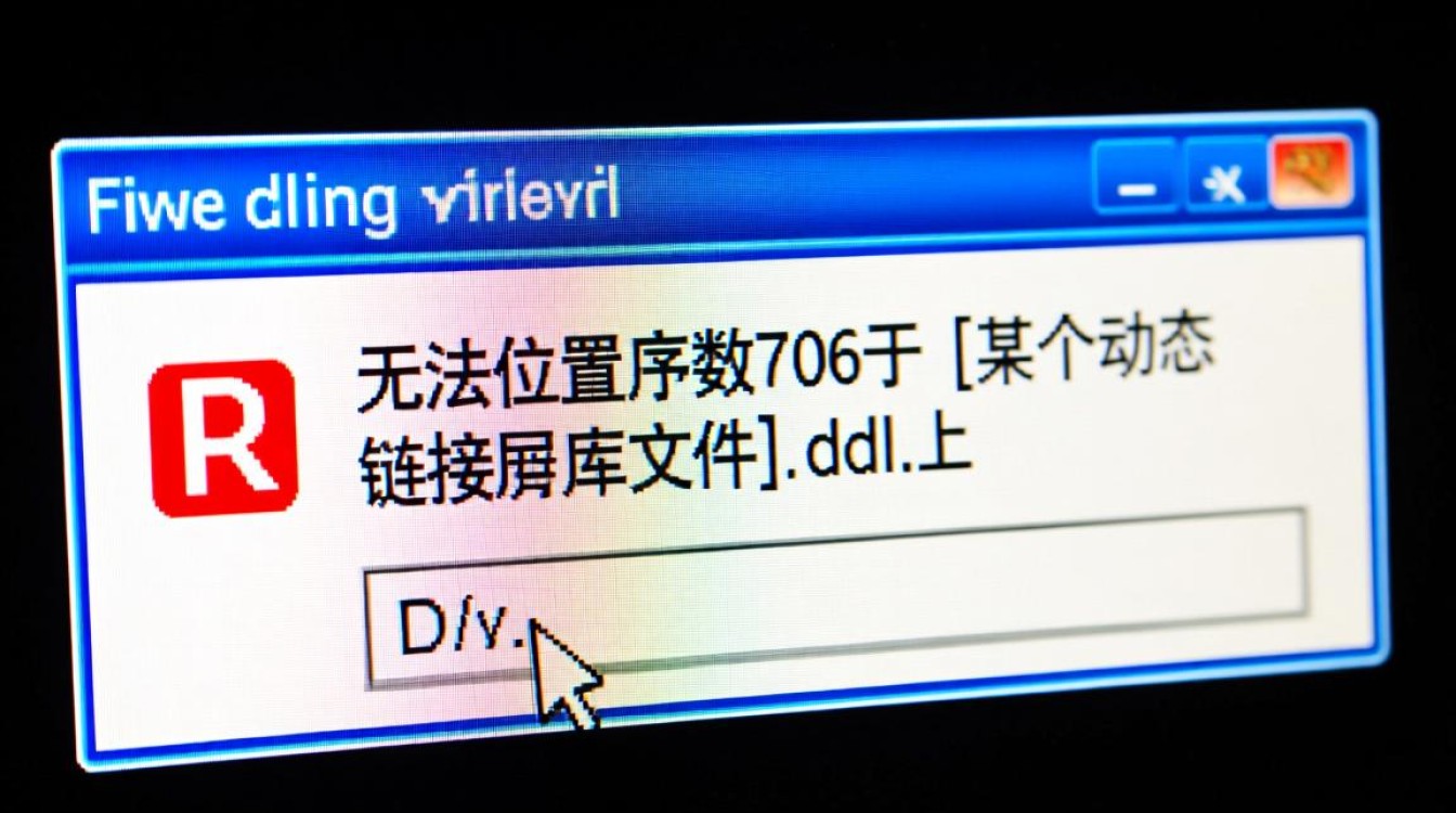 电脑提示无法定位序数706于是怎么回事，该如何修复？