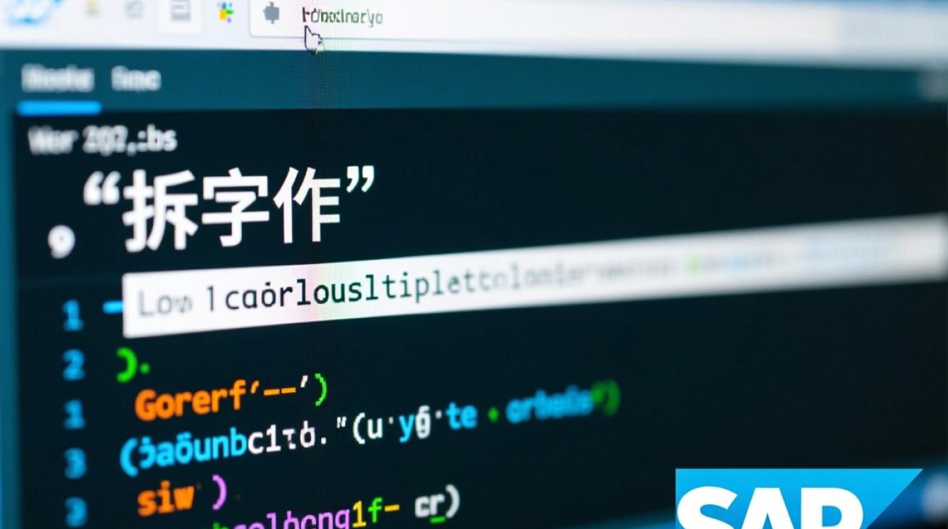 SAP拆分字符串报错，遇到特殊字符该如何正确处理？