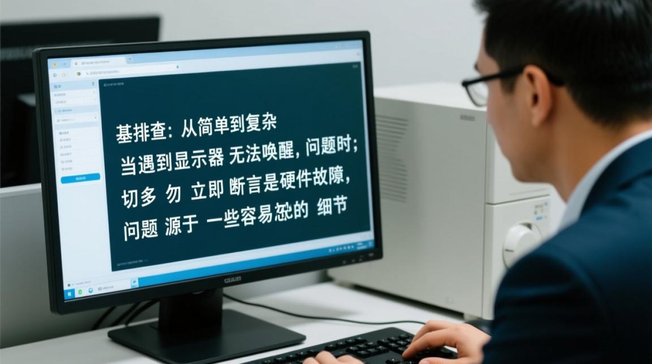 显示器关闭后无法唤醒，按鼠标键盘也没反应怎么办？