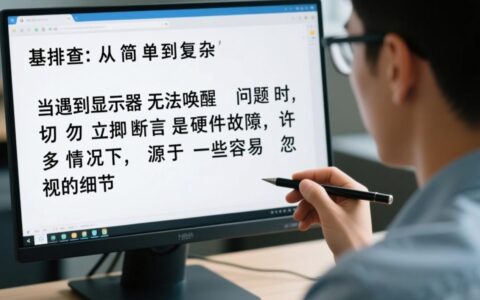 显示器关闭后无法唤醒，按鼠标键盘也没反应怎么办？