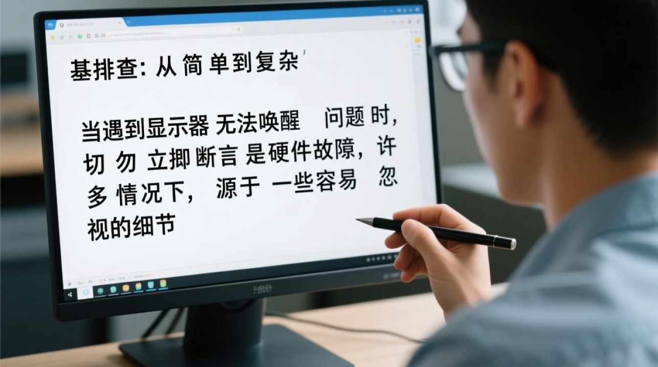 显示器关闭后无法唤醒，按鼠标键盘也没反应怎么办？