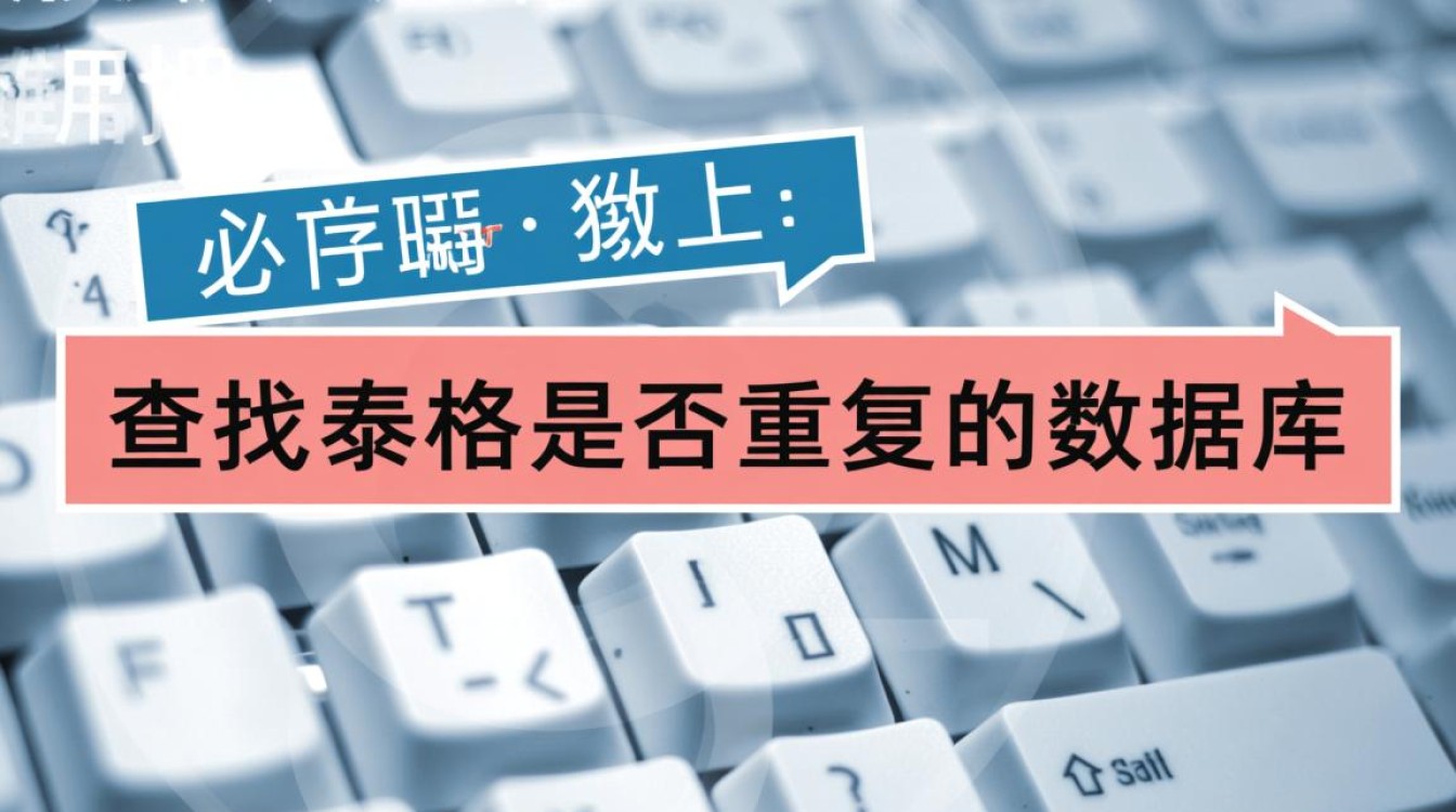 怎么查找数据库中重复的表格？