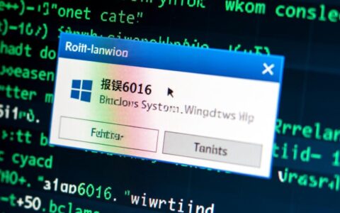 电脑反复报错6016代码，究竟是什么原因又该如何彻底解决？