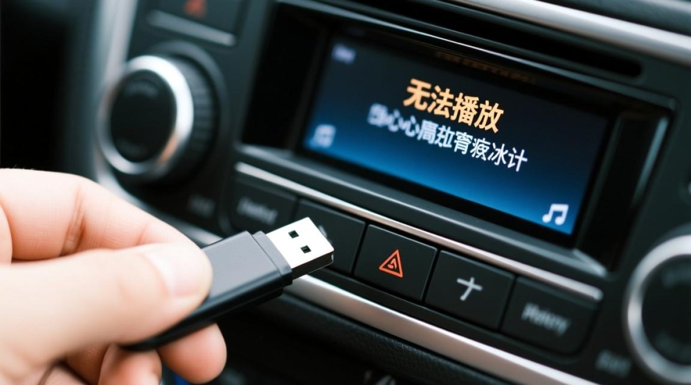 U盘里的歌在车机上放不出来怎么办，是格式不兼容吗？