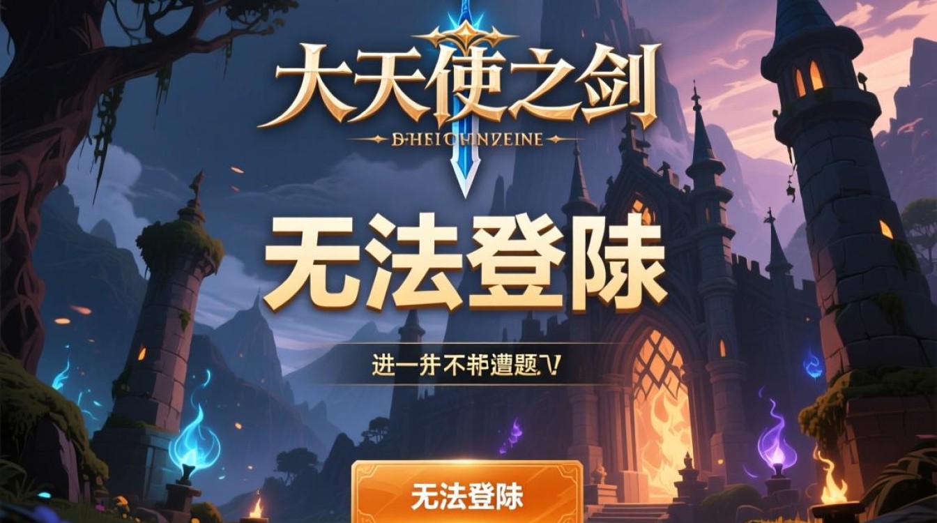大天使之剑无法登陆，总是提示网络异常是什么原因？