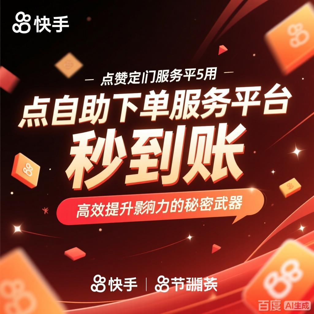 快手点赞自助下单服务平台秒到账：高效提升影响力的秘密武器