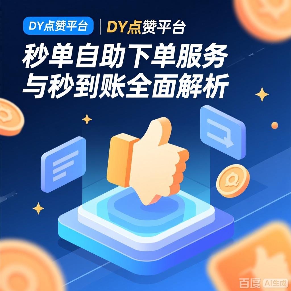 揭秘DY点赞平台：秒单自助下单服务与秒到账的全面解析