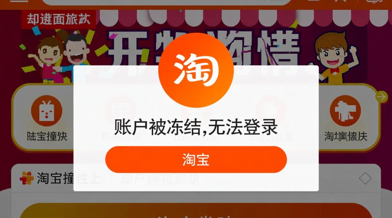 淘宝账号被冻结无法登录，应该如何操作才能快速解冻？