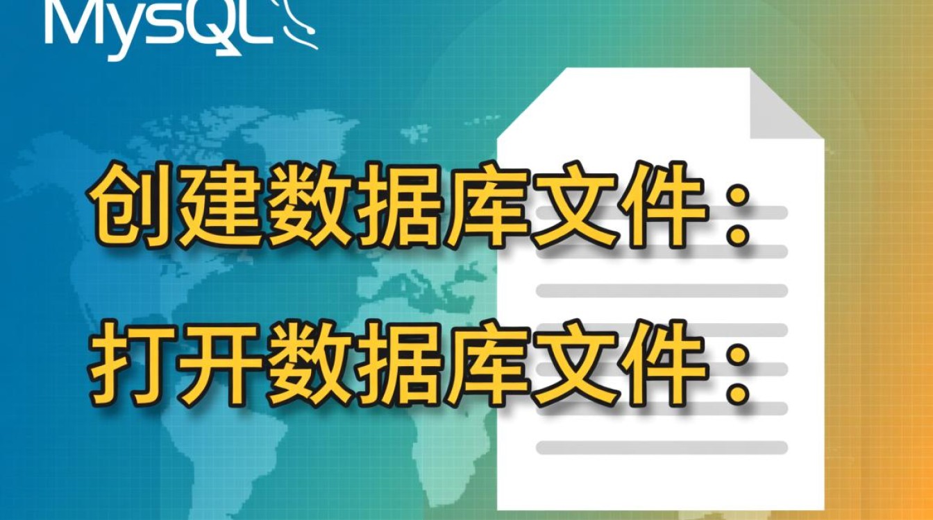 MySQL里怎么创建数据库文件，创建后又该如何正确打开？