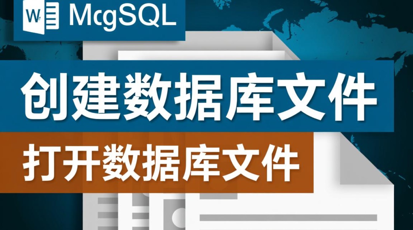 MySQL里怎么创建数据库文件，创建后又该如何正确打开？