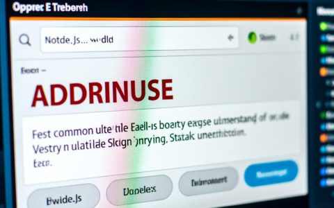 node服务启动报错，如何从根源上排查并解决问题？