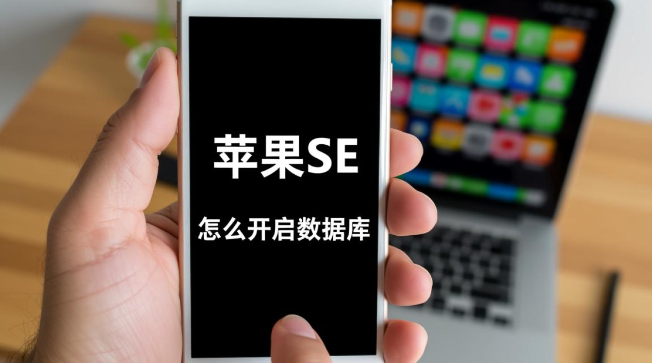 苹果SE手机上的数据库功能要怎么开启，具体在哪里设置？