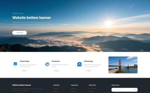 网站底部banner怎么设计才能吸引用户点击？