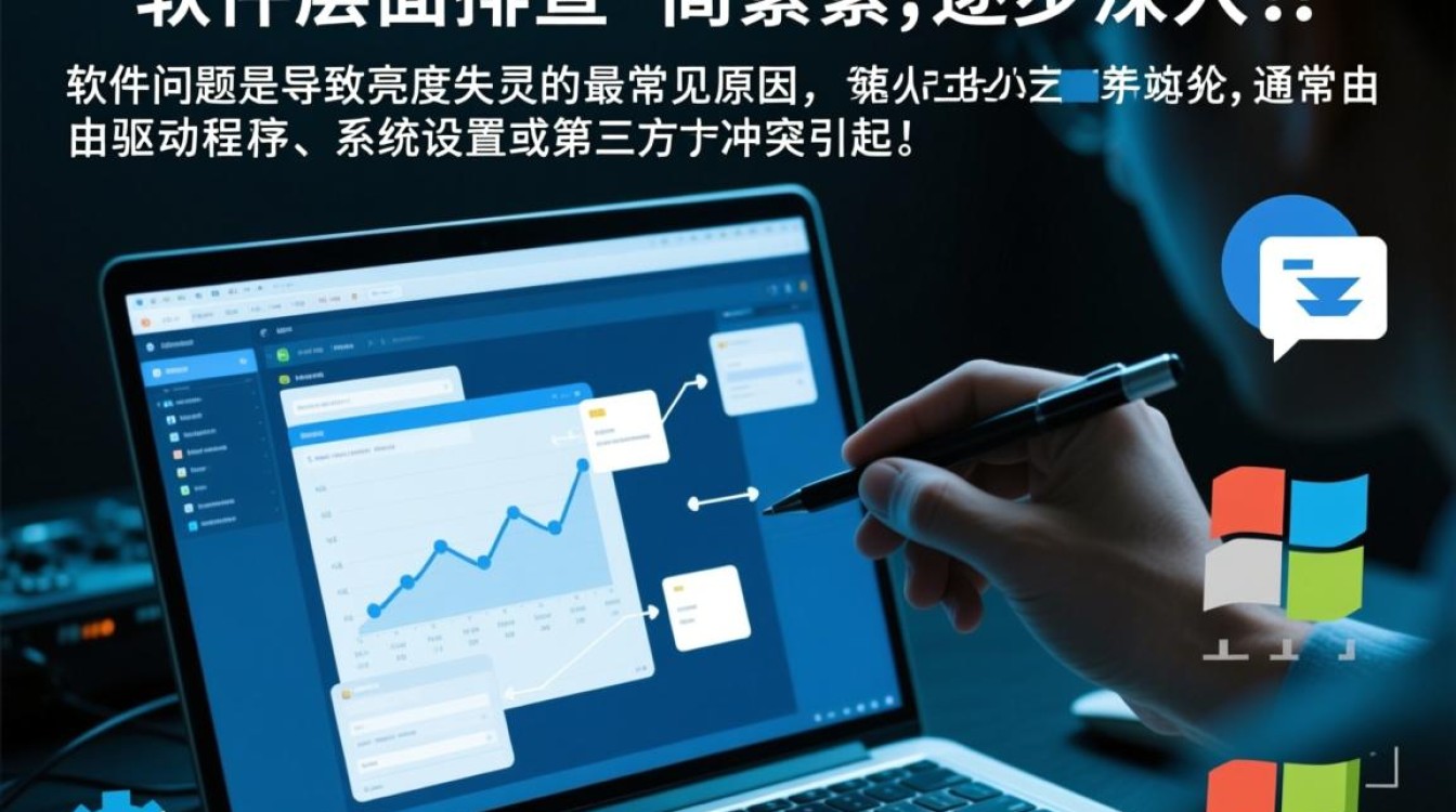 电脑显示屏亮度无法调节，拖动亮度条也没反应该怎么办？