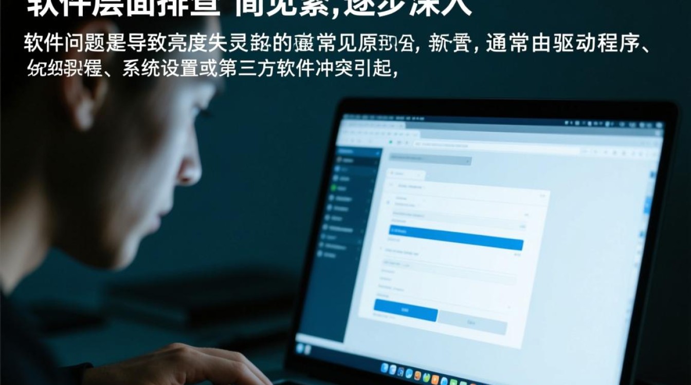 电脑显示屏亮度无法调节，拖动亮度条也没反应该怎么办？