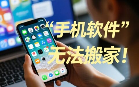 手机软件无法搬家，数据也无法转移，这到底是什么原因造成的？