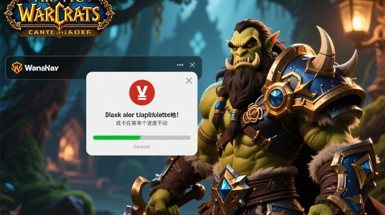 魔兽世界战网更新老是失败，卡在某个进度不动了怎么办？