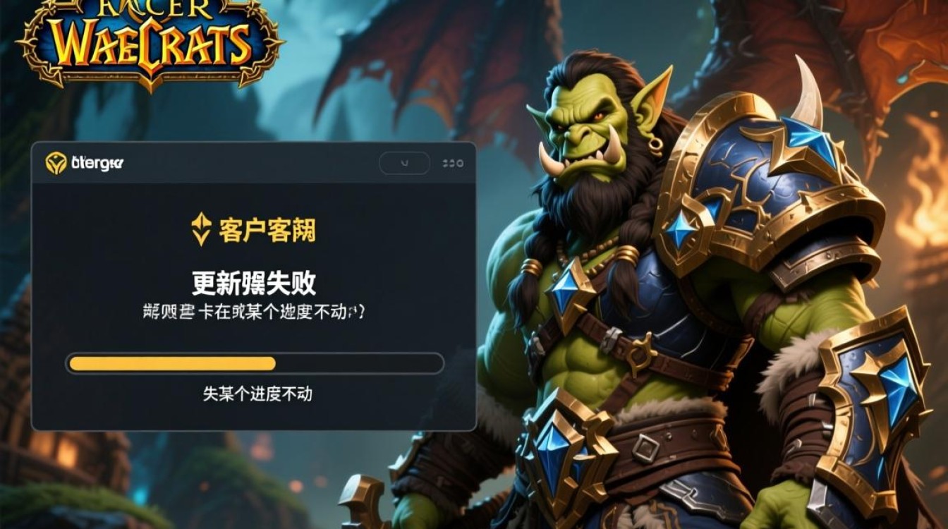 魔兽世界战网更新老是失败，卡在某个进度不动了怎么办？