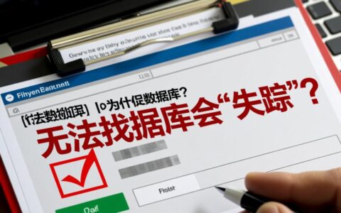 电脑老是提示无法找到数据库错误该怎么解决？