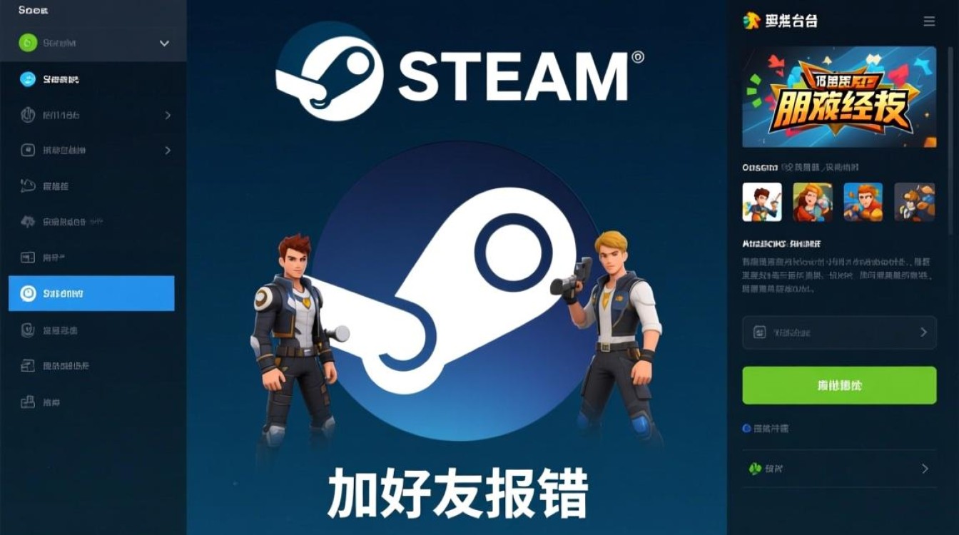 为什么stame加好友时会一直报错无法成功？