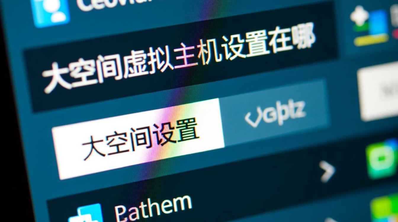 购买了海量空间虚拟主机，但找不到设置功能，具体在后台哪里修改？
