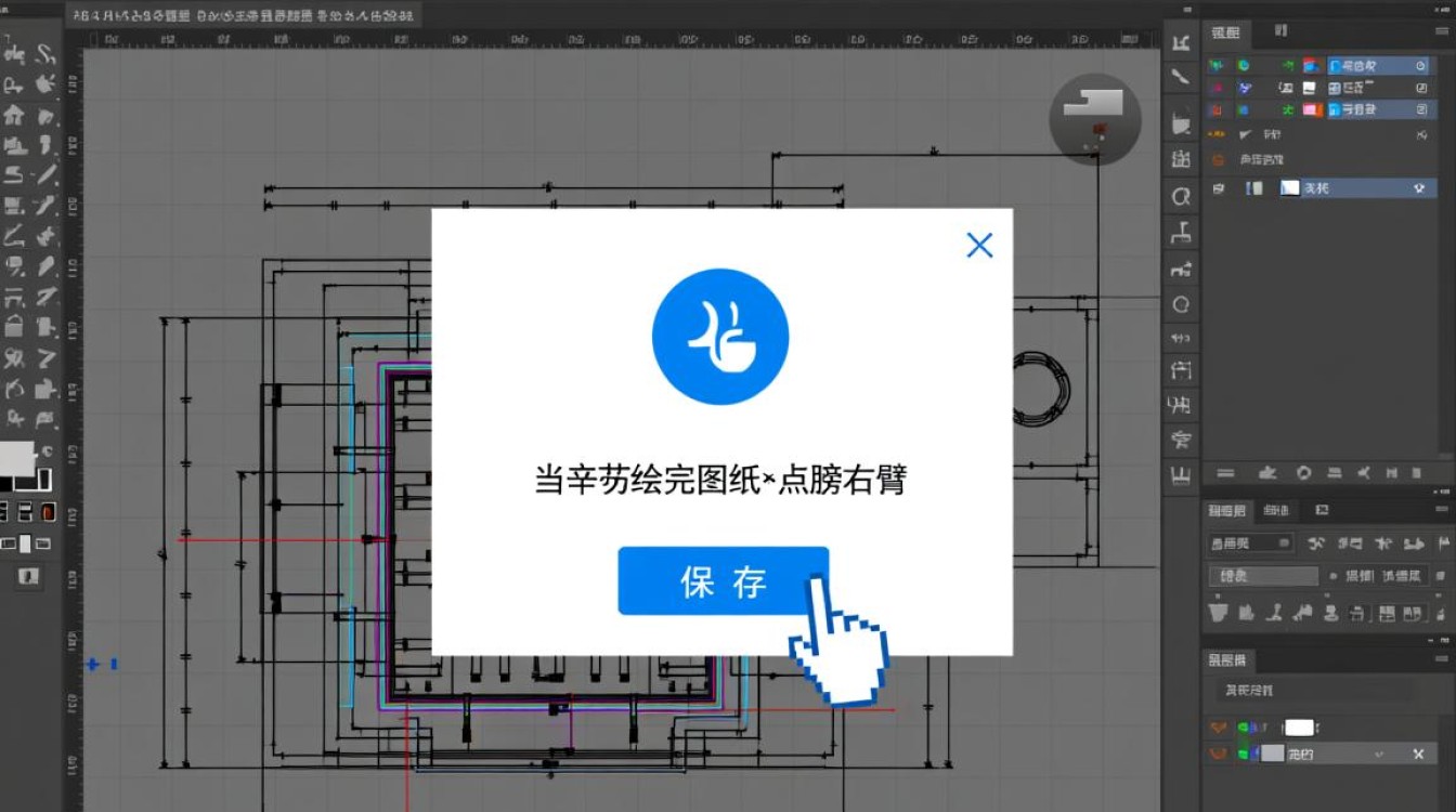 CAD绘图软件保存时失败，提示无法保存到图形该怎样修复？