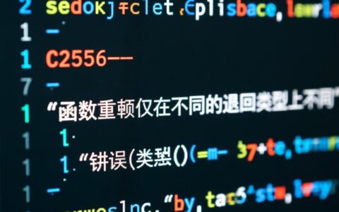 C++报错c2556怎么办？重载函数只有返回类型不同？