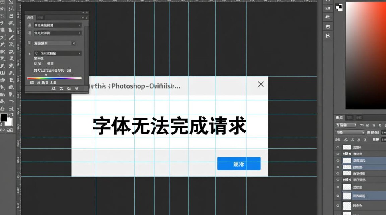 Photoshop提示字体无法完成请求，这个错误到底要怎么解决？