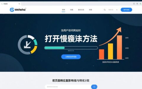 网站打开太慢怎么办?教你几招快速提升访问速度!