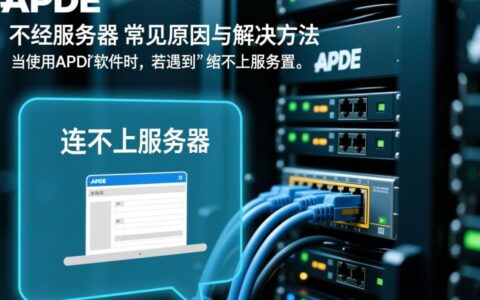 apxe连不上服务器怎么办?常见原因及解决方法有哪些?